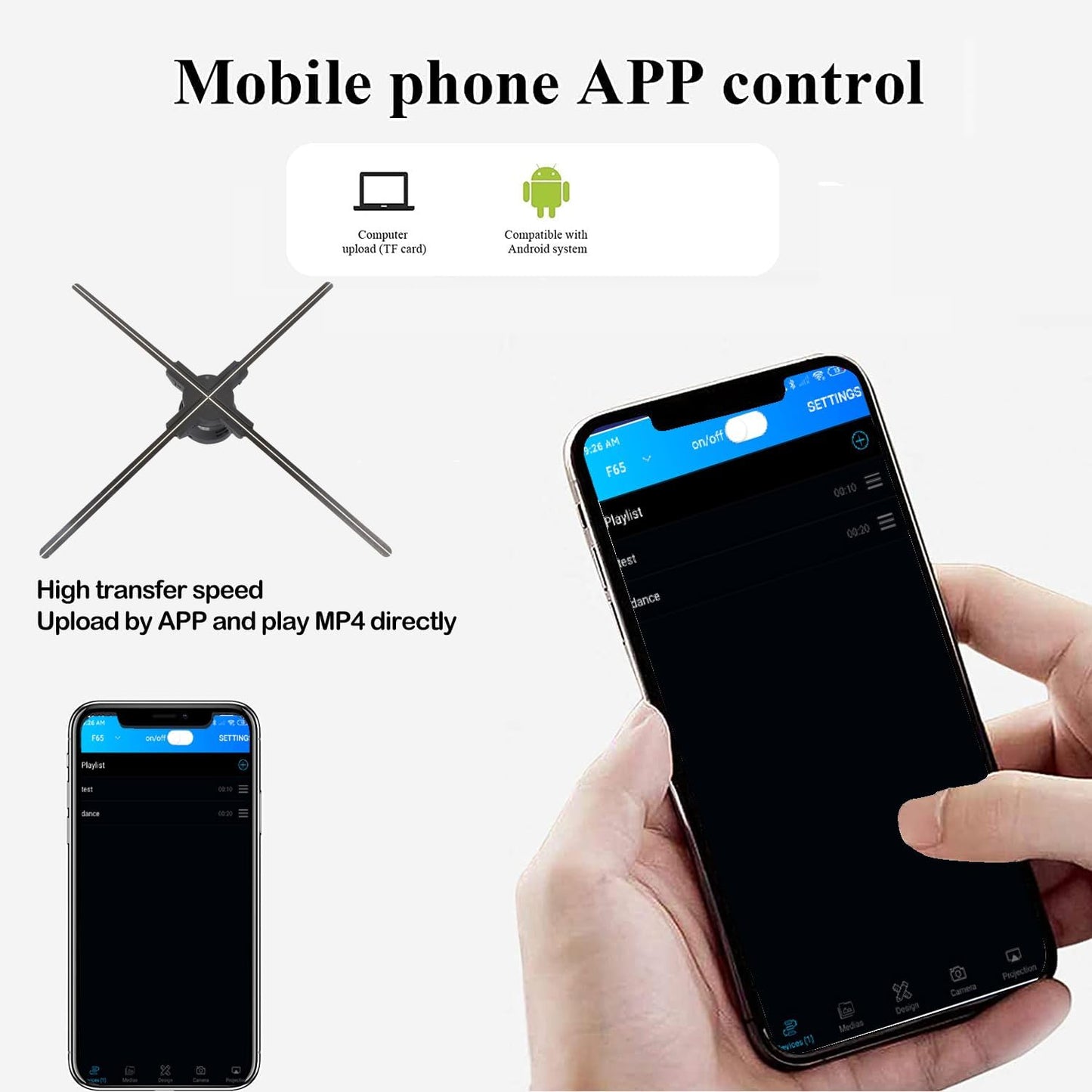 Peak Living Holographic Fan Display™